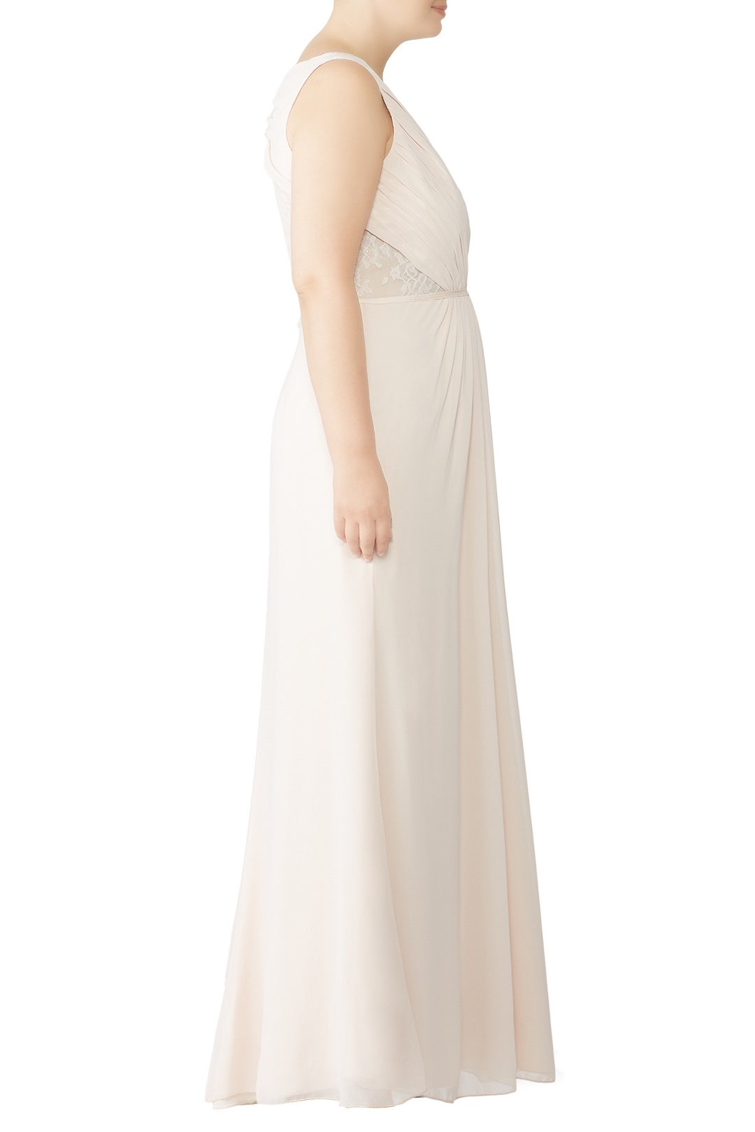 Blush Rebecca Gown by Monique Lhuillier Bridesmaid 6