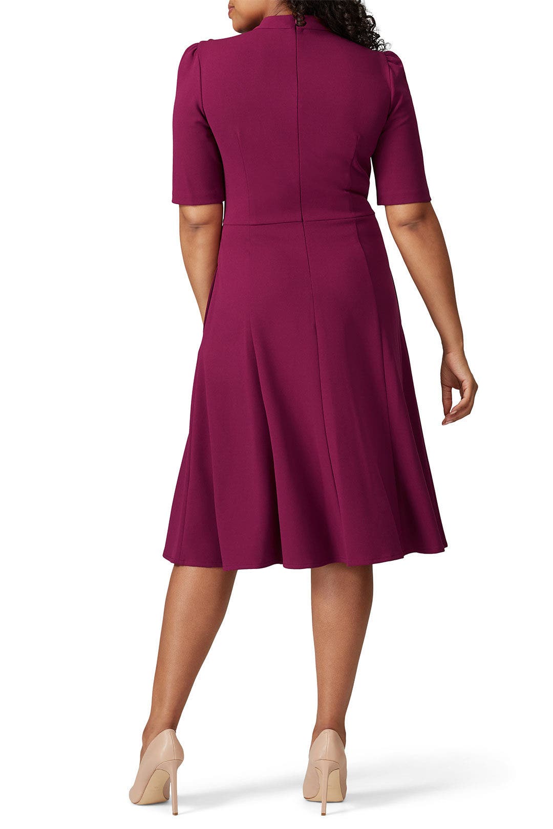 High Neck Flare Dress by Donna Morgan 7