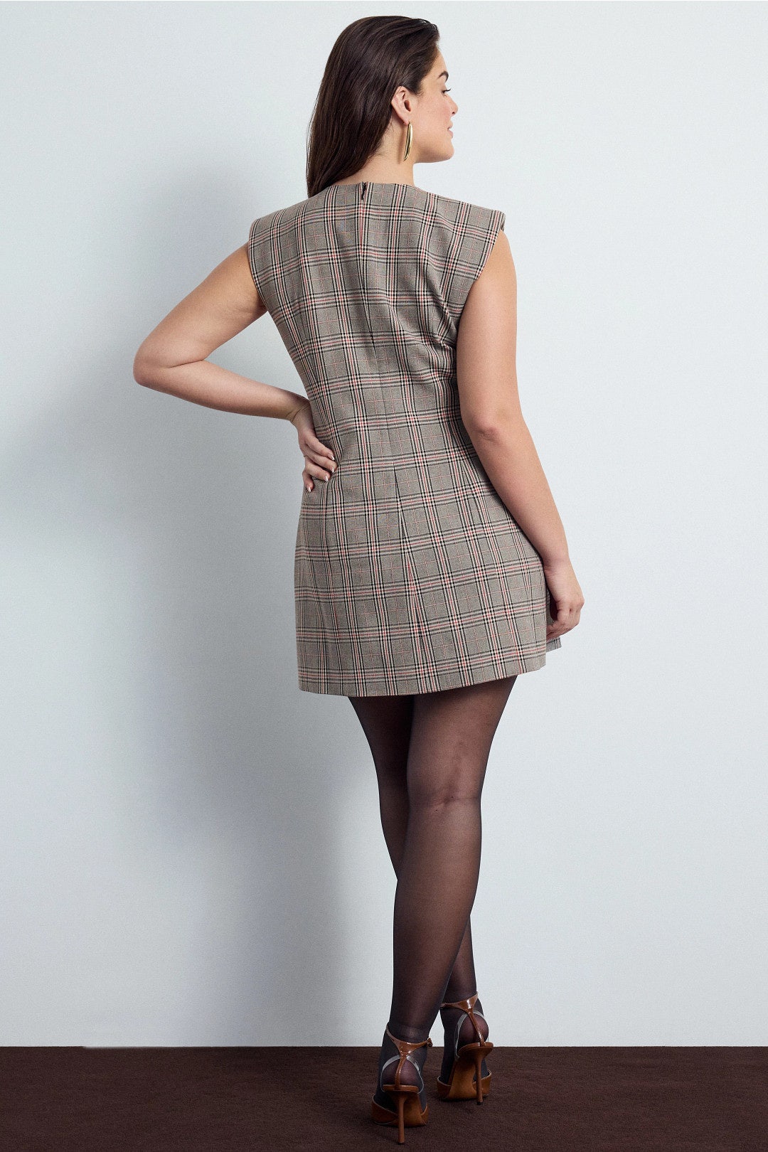Plaid Mini Dress by Ronny Kobo x RTR 7