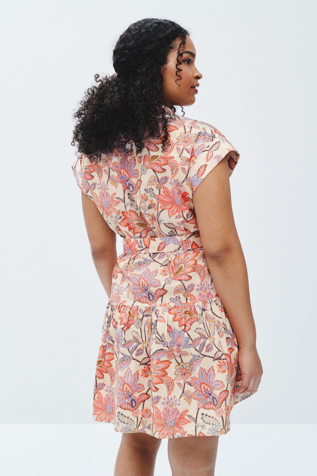 Printed Cap Sleeve Mini Dress by Derek Lam 10 Crosby x RTR 7