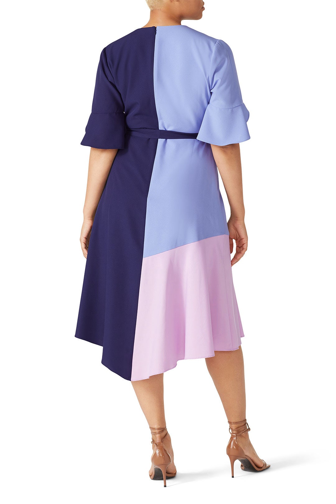 Colorblock Wrap Dress by Hutch 7
