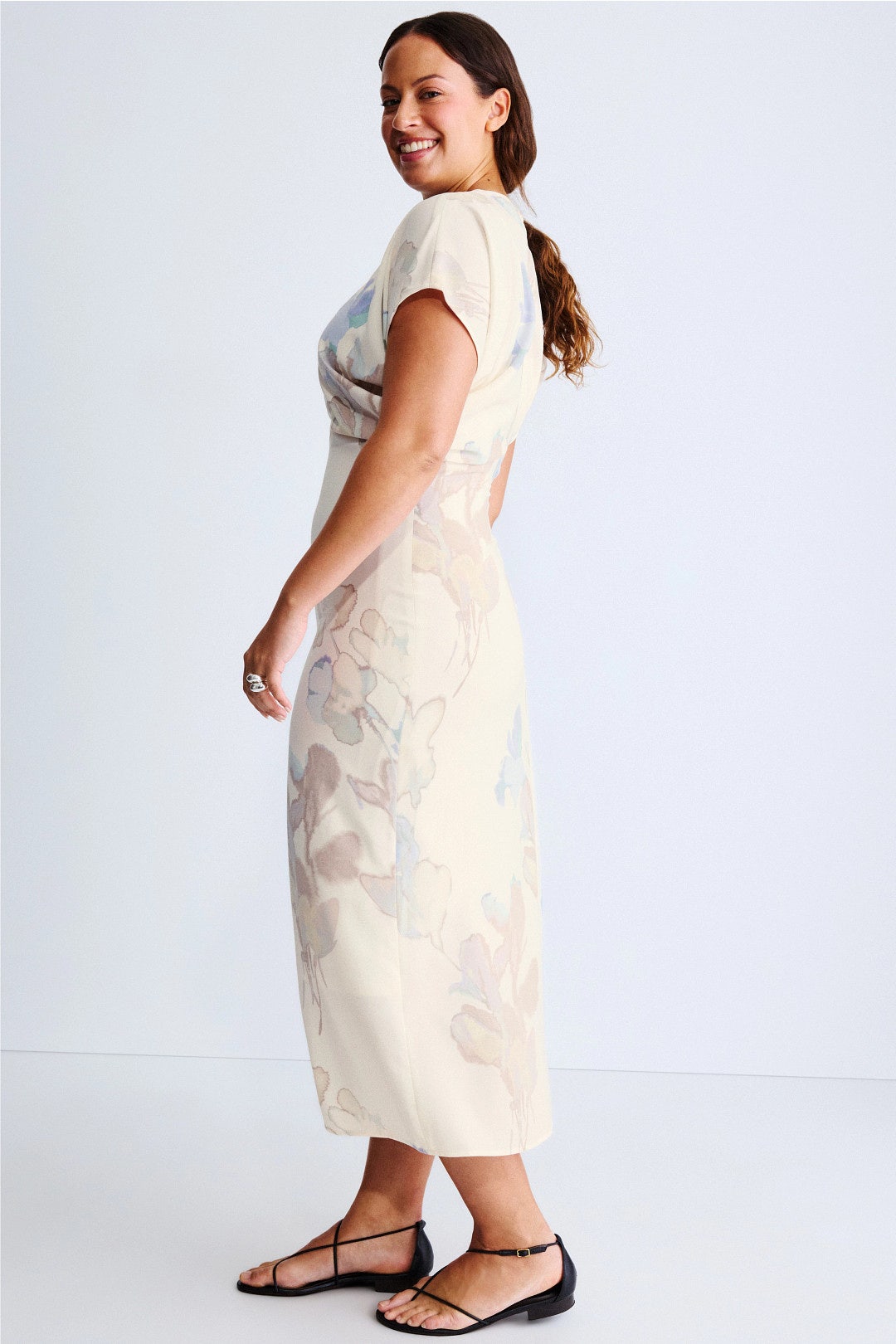 Floral Printed Midi Dress by Luxely | Rent the Runway