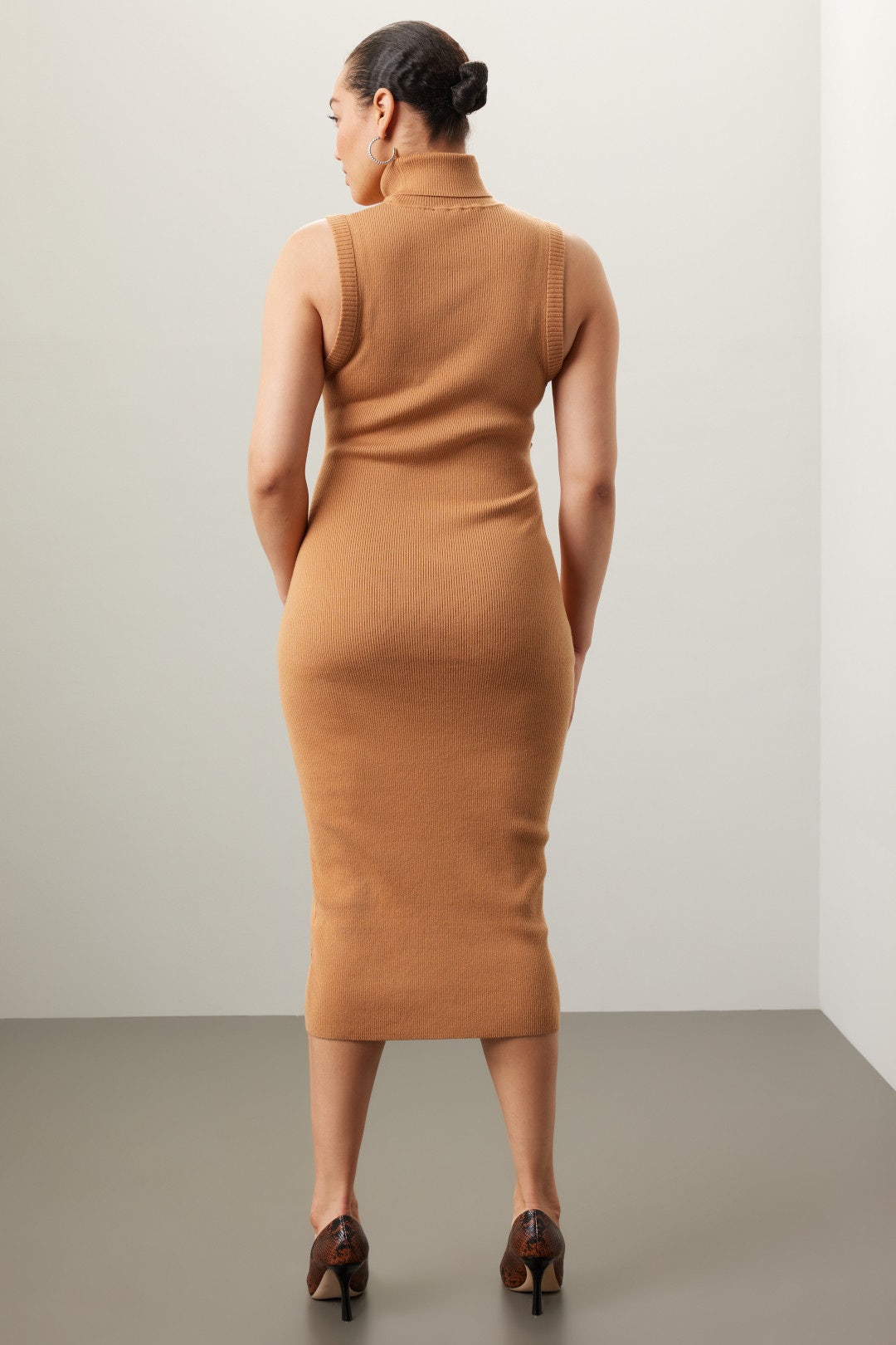 Tie Front Turtleneck Dress by TOCCIN X RTR 7