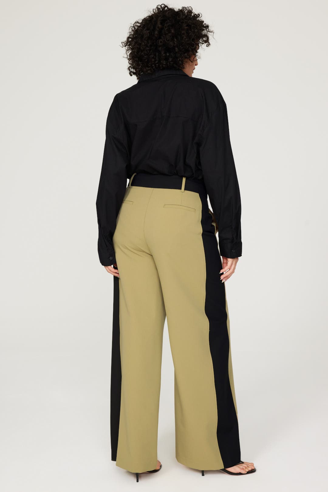 新品APOCRYPHA. / STRIPE SIDE OPEN SLACKS O1CN01DibMha1wWmUUYQTU6_!!