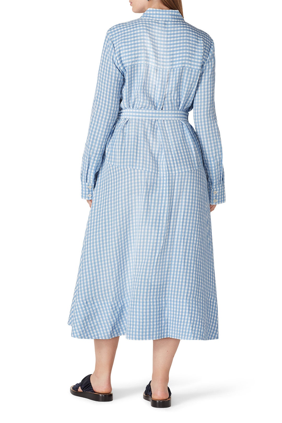 Blue Gingham Shirtdress by Tibi 7