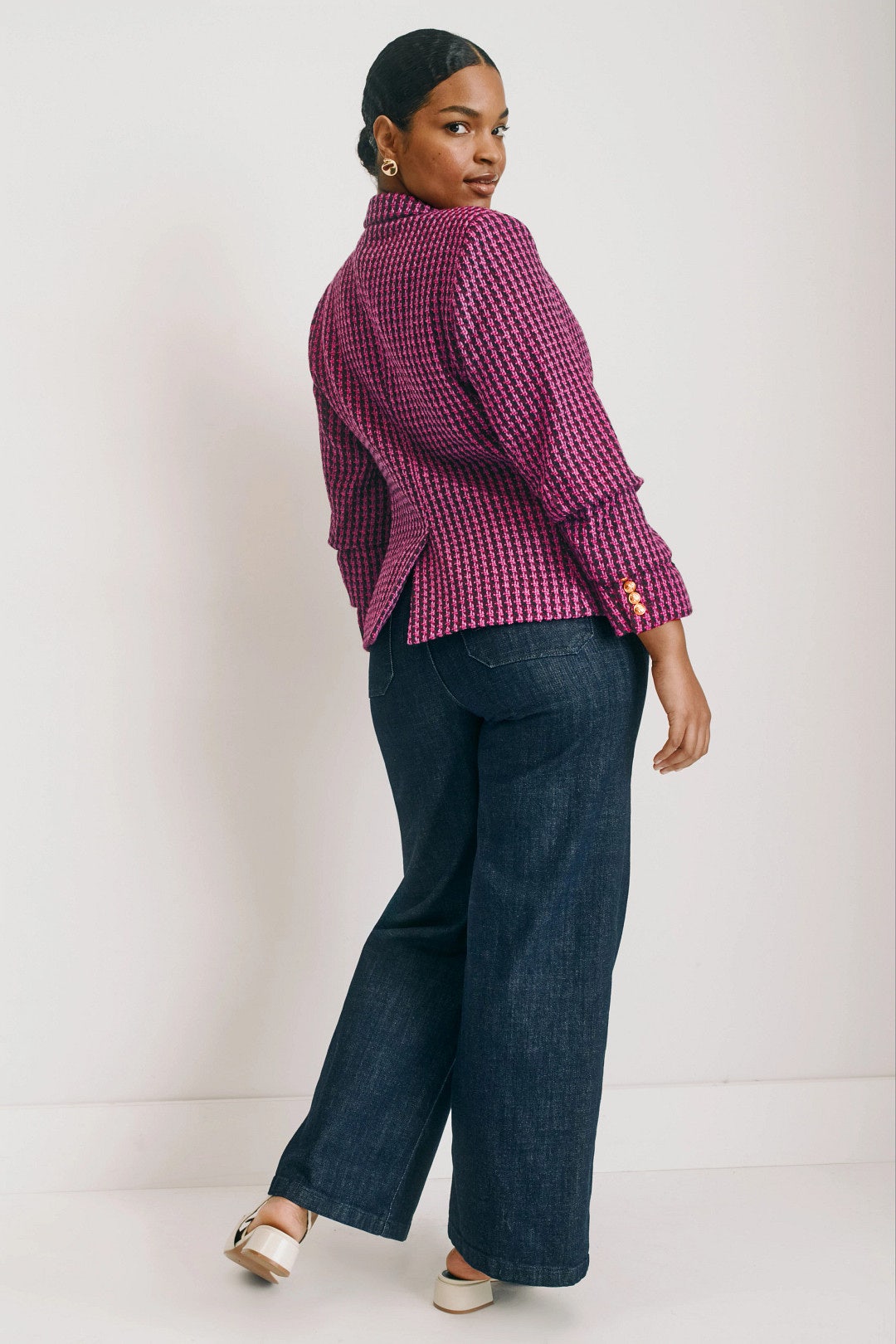 Collared Tweed Blazer by Derek Lam 10 Crosby x RTR 7