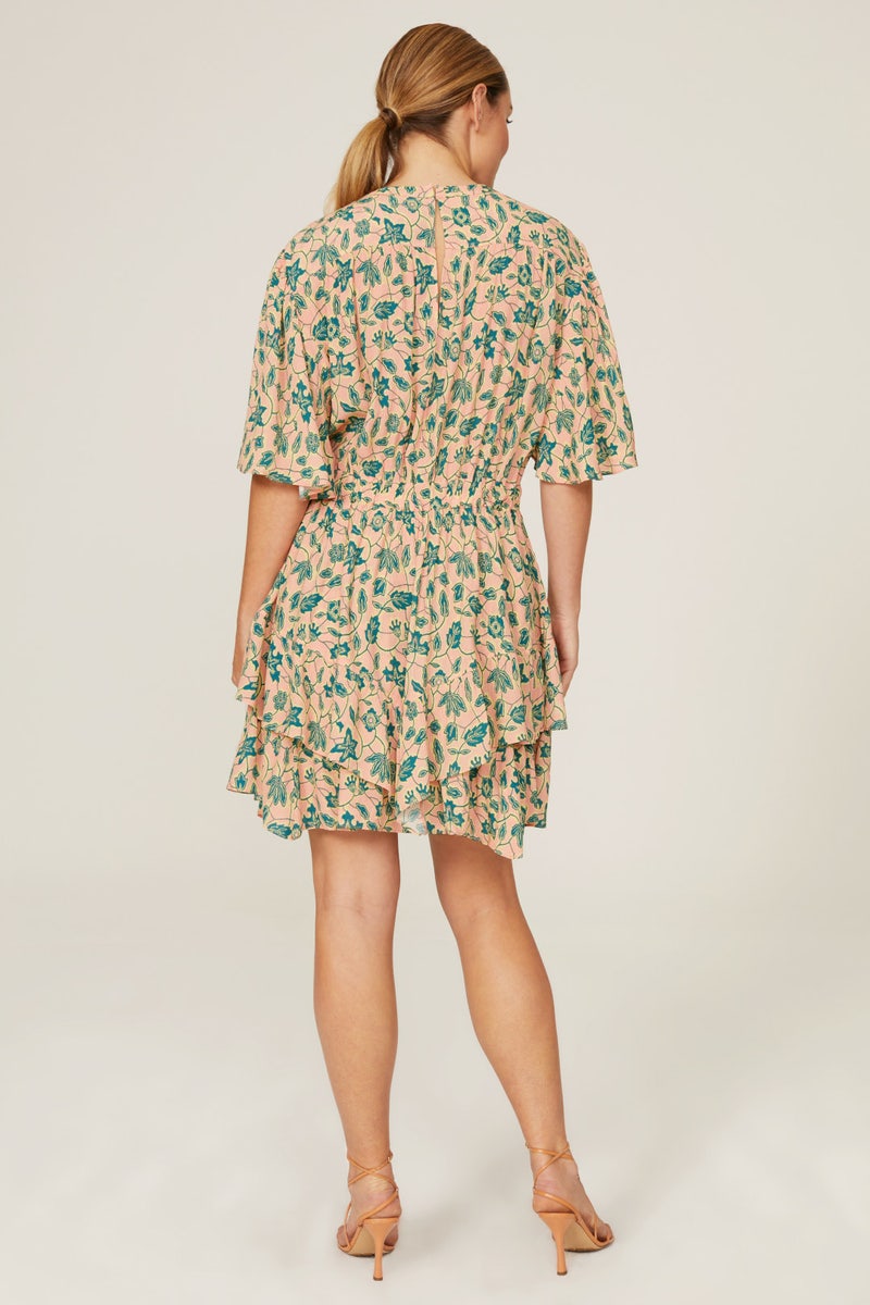 Floral Flutter Sleeve Dress by Derek Lam 10 Crosby x RTR - Photo 7
