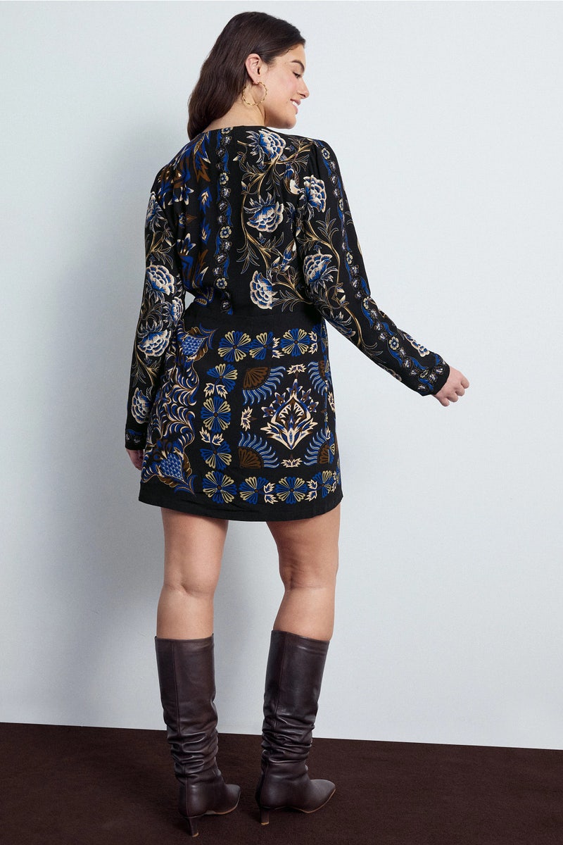 Nightflower Fringe Trim Mini Dress by PatBO | Rent the Runway