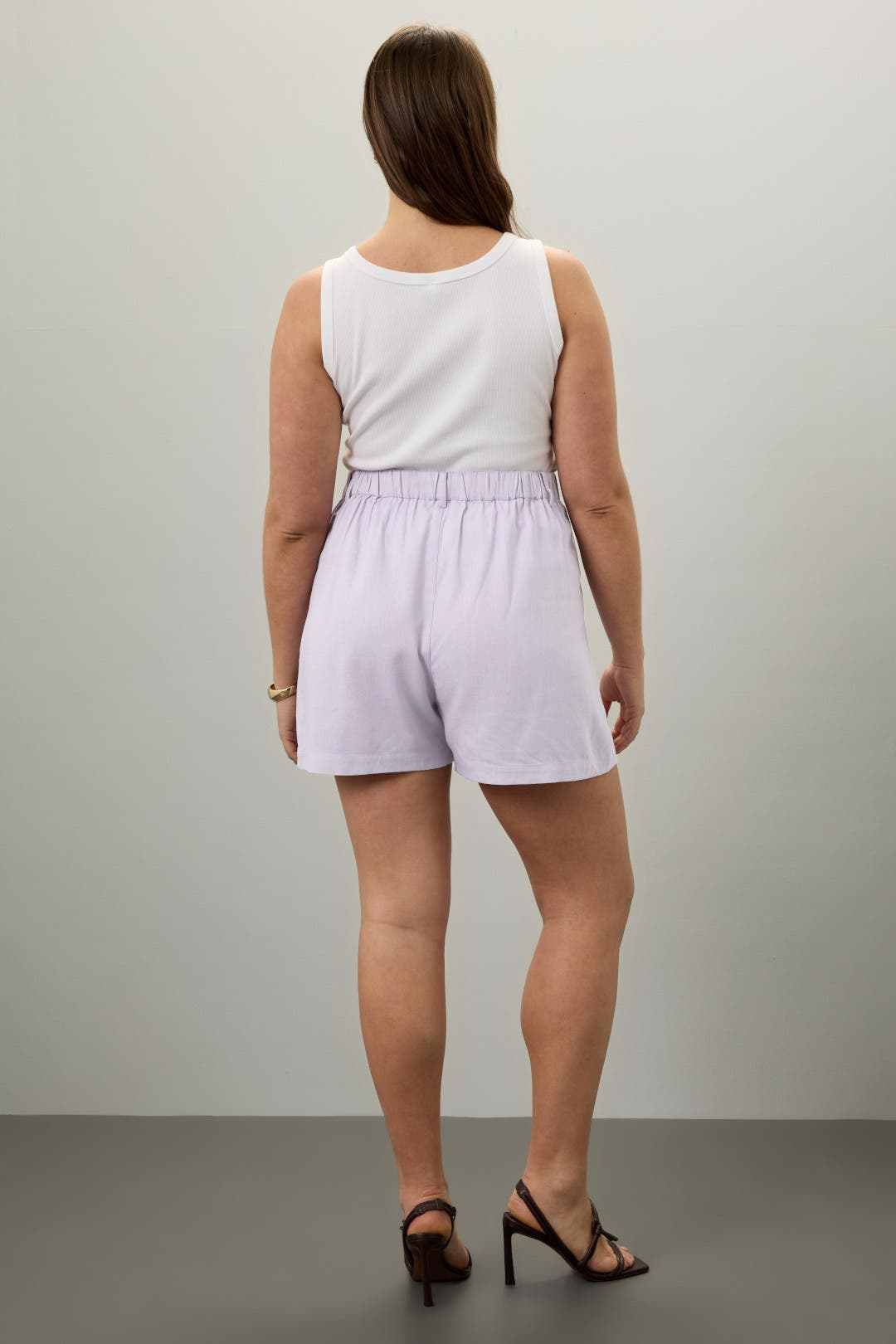 Lilac Linen Shorts by Thakoon x RTR | Rent the Runway
