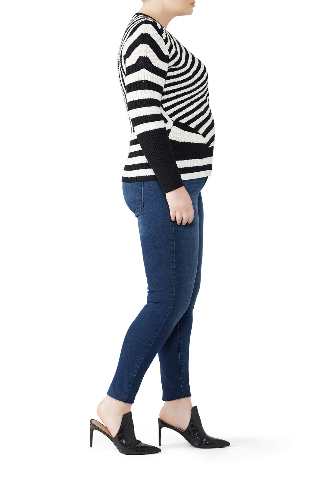 Striped Crossover Sweater by Tome 6