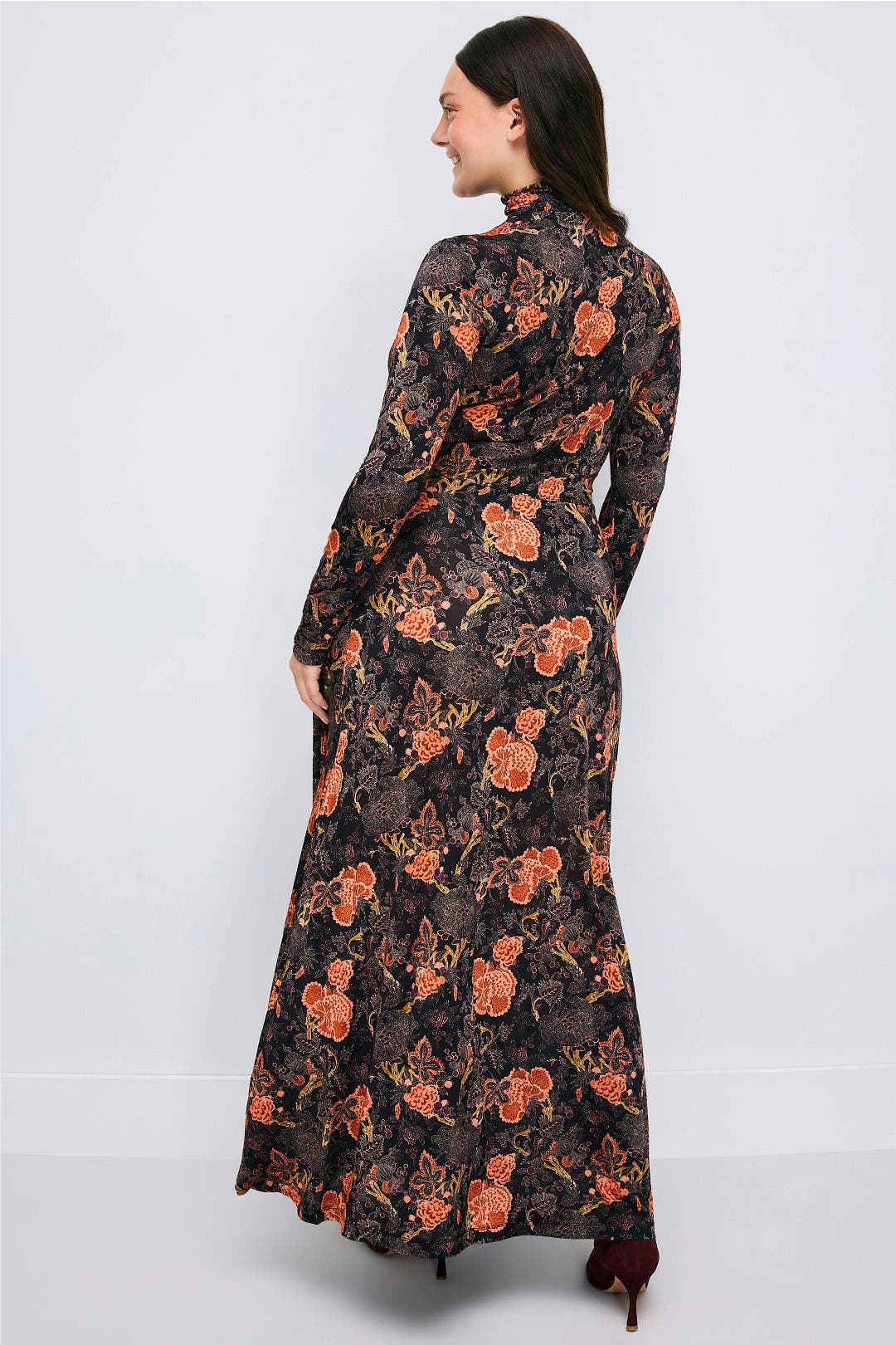 Koa Jersey Ruched Front Turtleneck Dress by Ulla Johnson | Rent