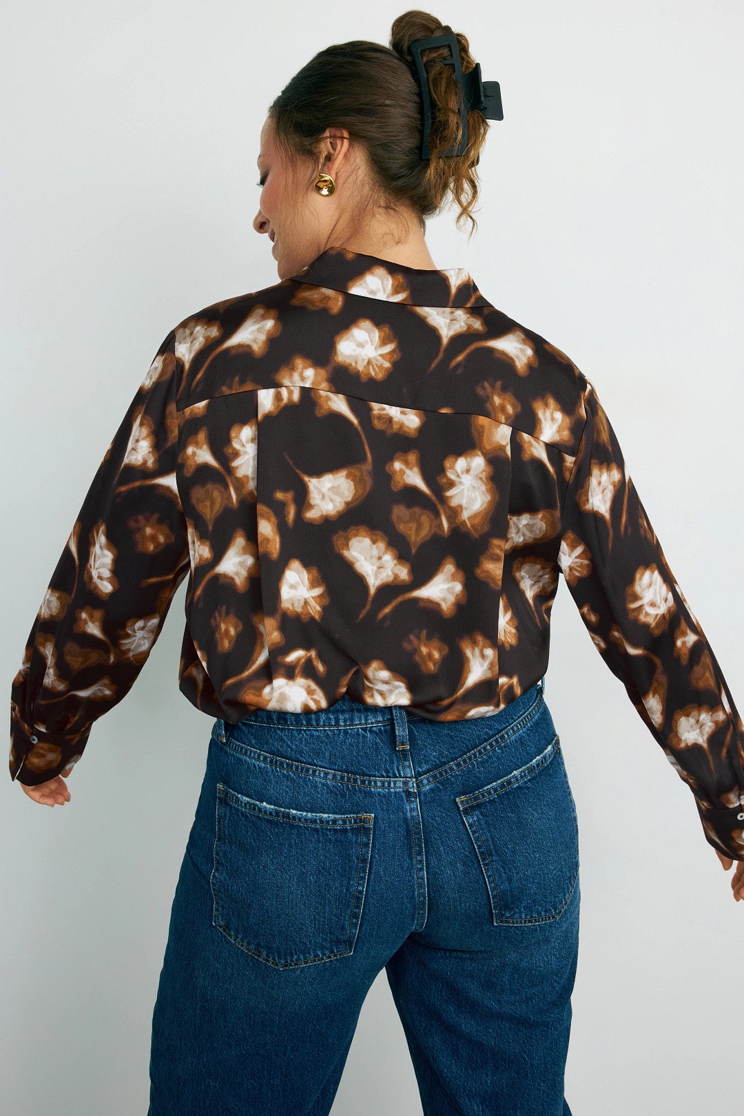 Golden Ginko Popover Shirt by NIC + ZOE 7