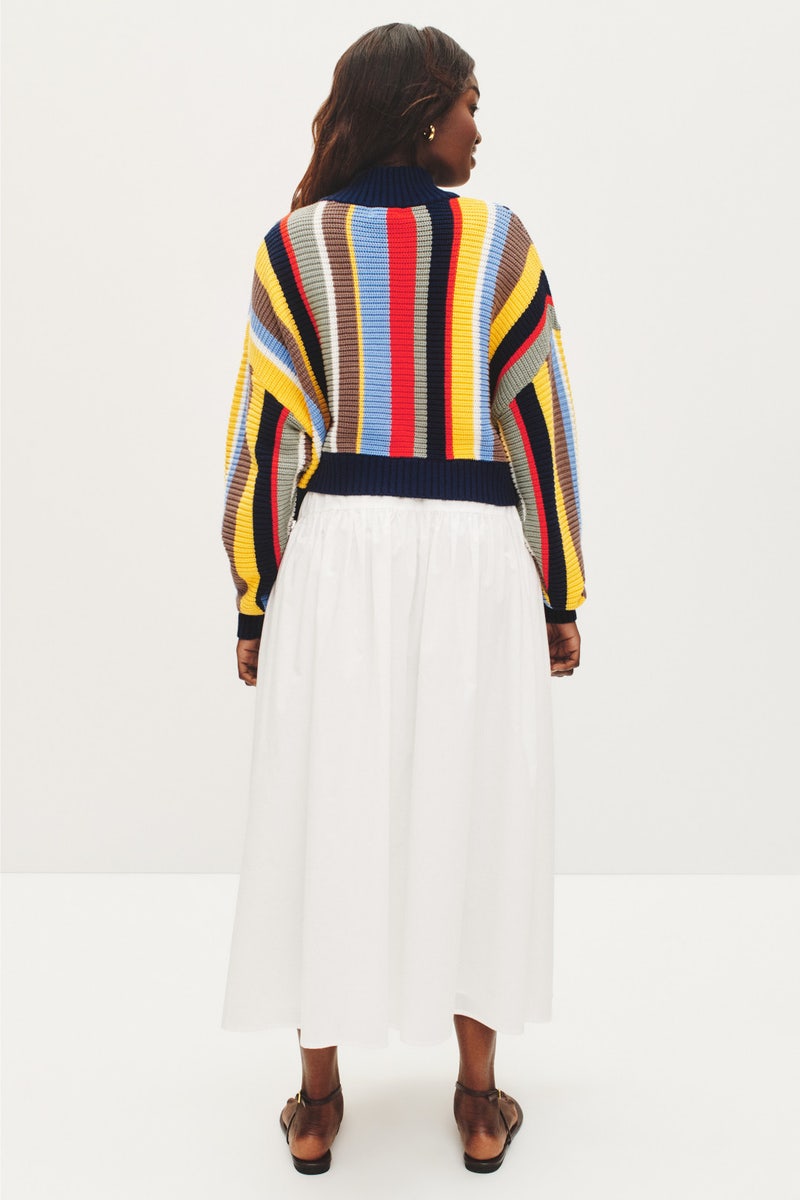 Striped Hampton Sweater by Staud - Photo 7