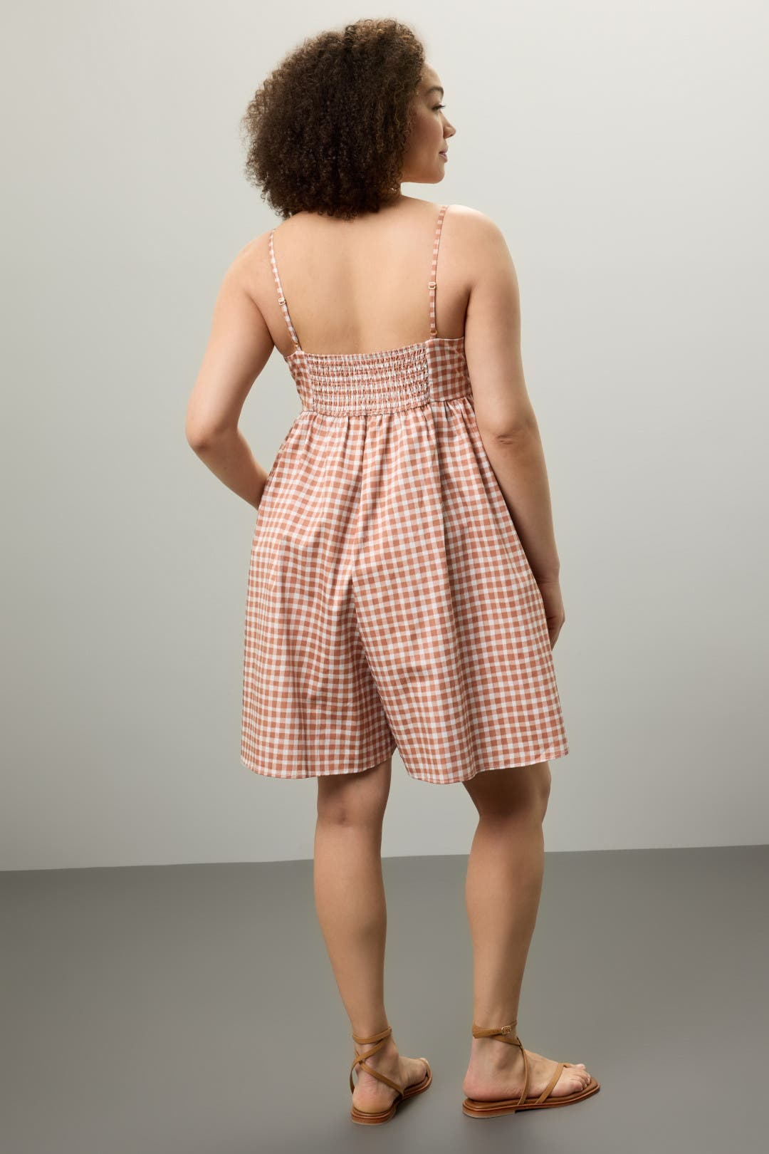 【naa】BACK RIBON ROMPER gingham ZS251355_BLK_FRONT_b630b48c-