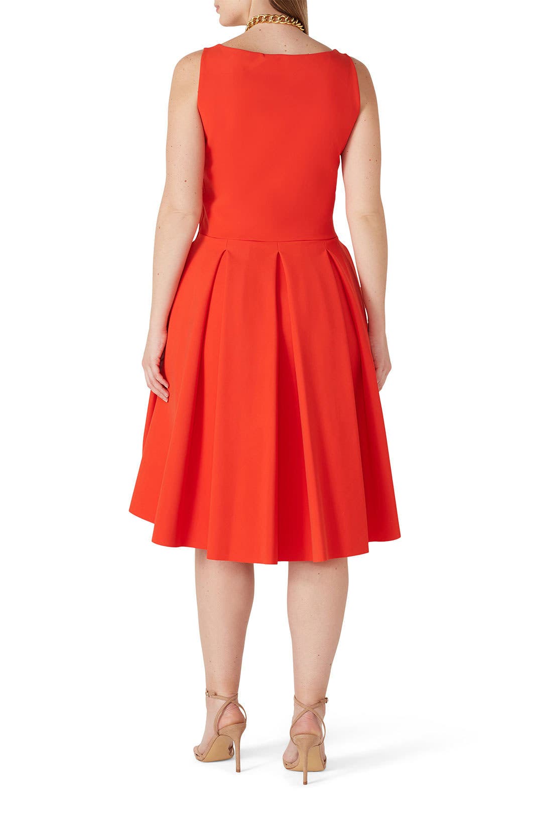 Orange Corie Dress by Chiara Boni La Petite Robe | Rent the