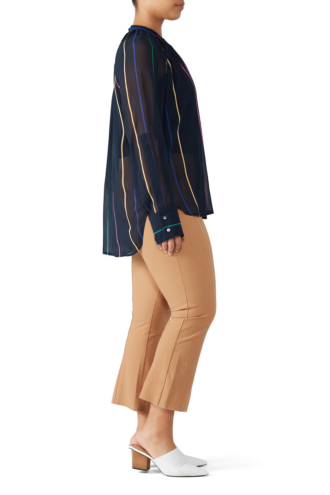 Striped Button Down Top by Derek Lam 10 Crosby 6