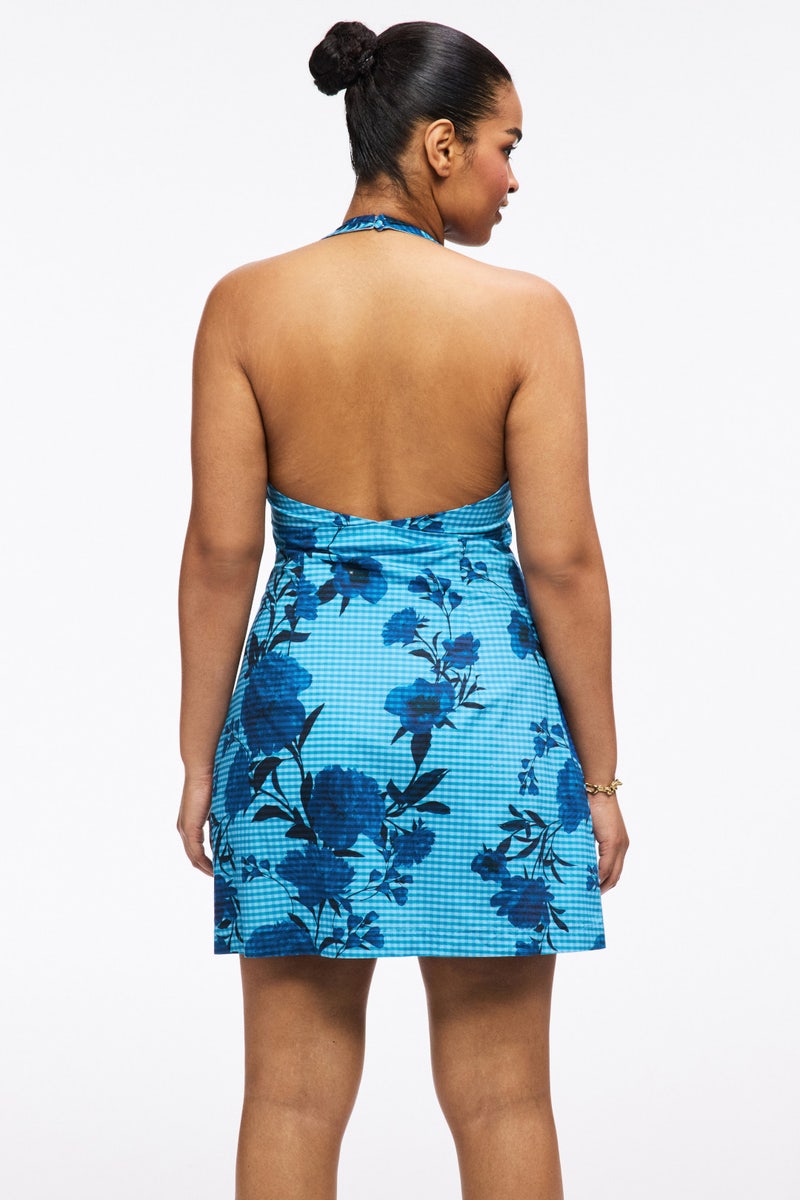 Halter V-Neck Mini Dress by Jewel x Badgley Mischka - Photo 7