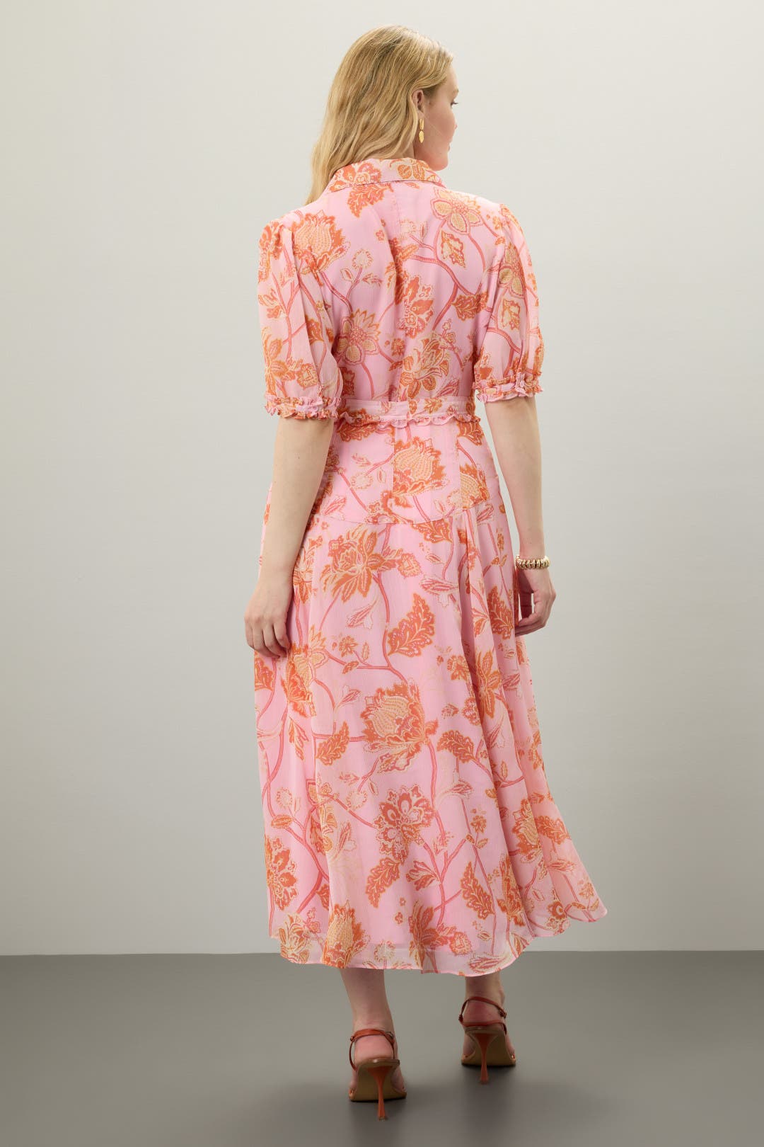 Pink Floral Shirt Dress by Derek Lam 10 Crosby x RTR | Rent the Runway