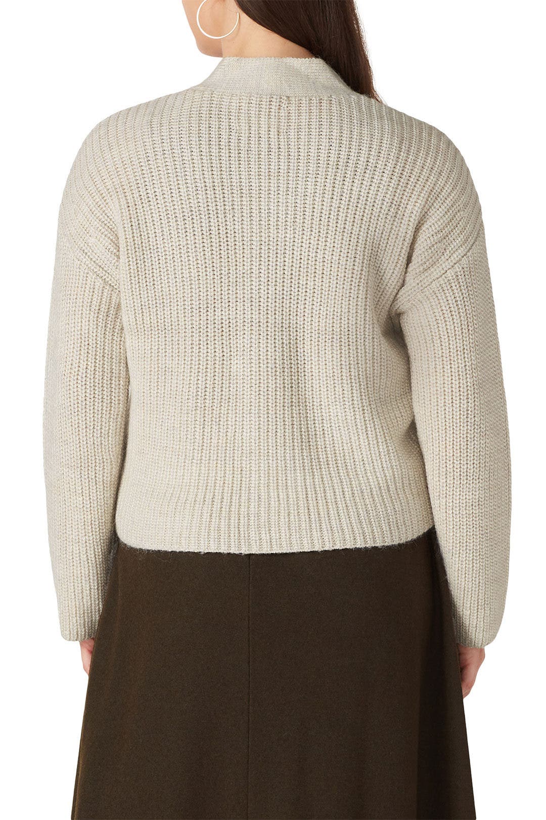 White Ribbed Cardigan by Scotch & Soda 7