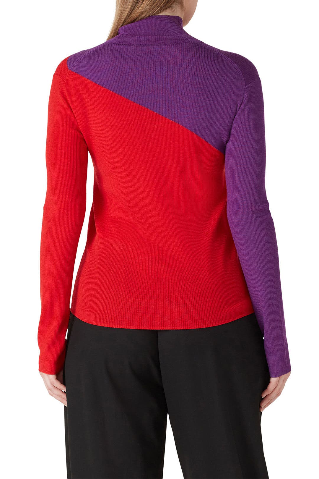 トップス EMPORIO ARMANI high neck knit sweater Multi High Neck Sweater by Emporio Armani | Rent the Runway