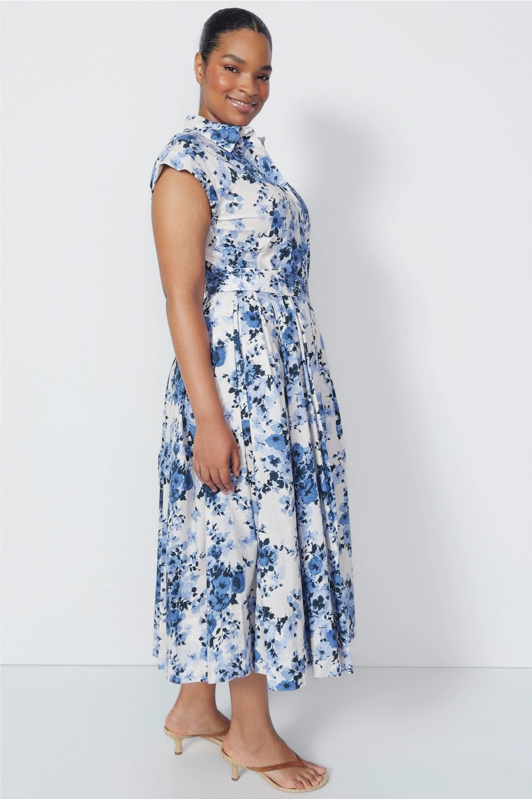cara cara blue floral dress Octana Floral Dress by Cara Cara New York