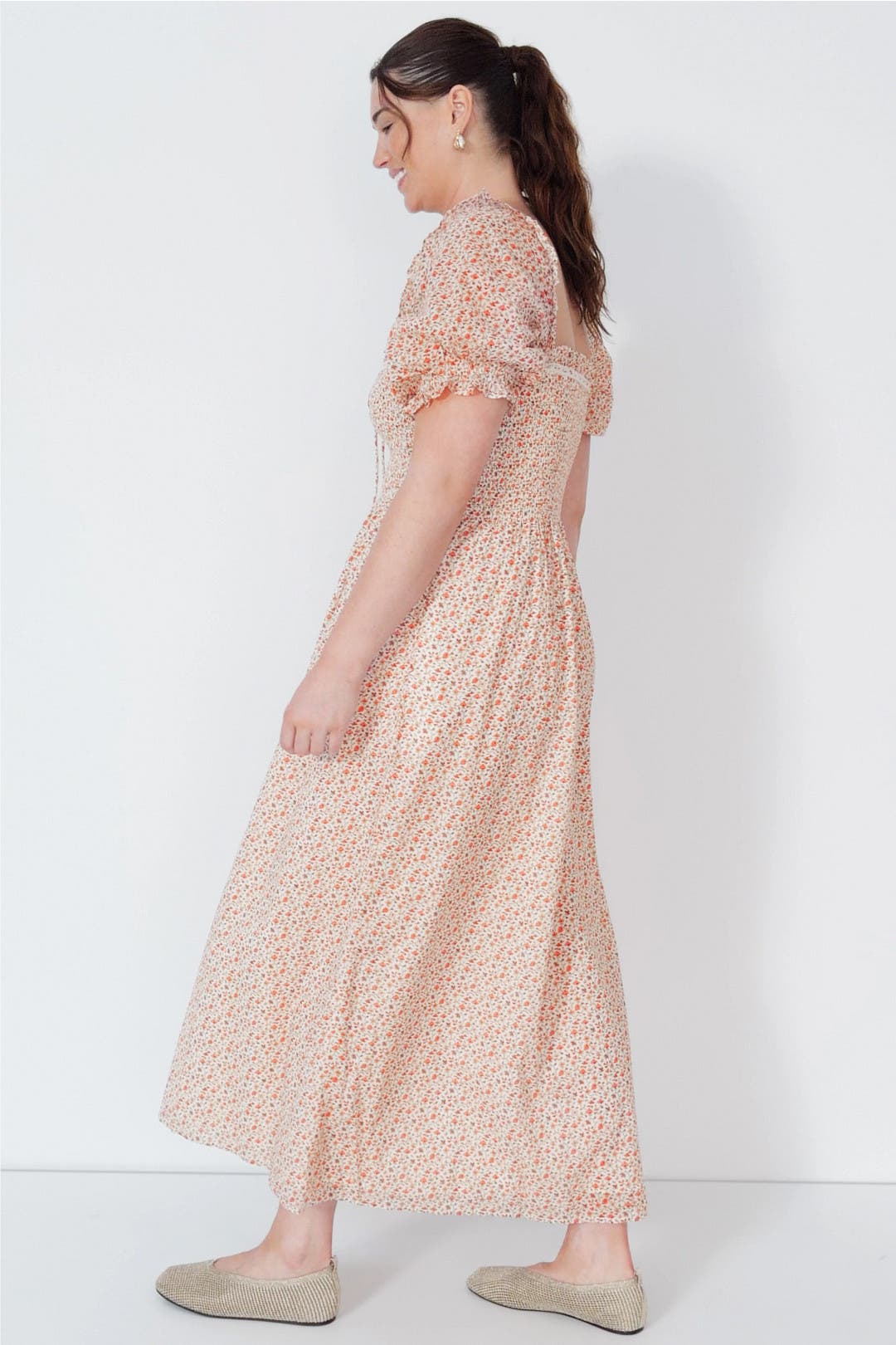 Floral Scarlett Midi Nap Dress by Hill House Home | Rent the Runway