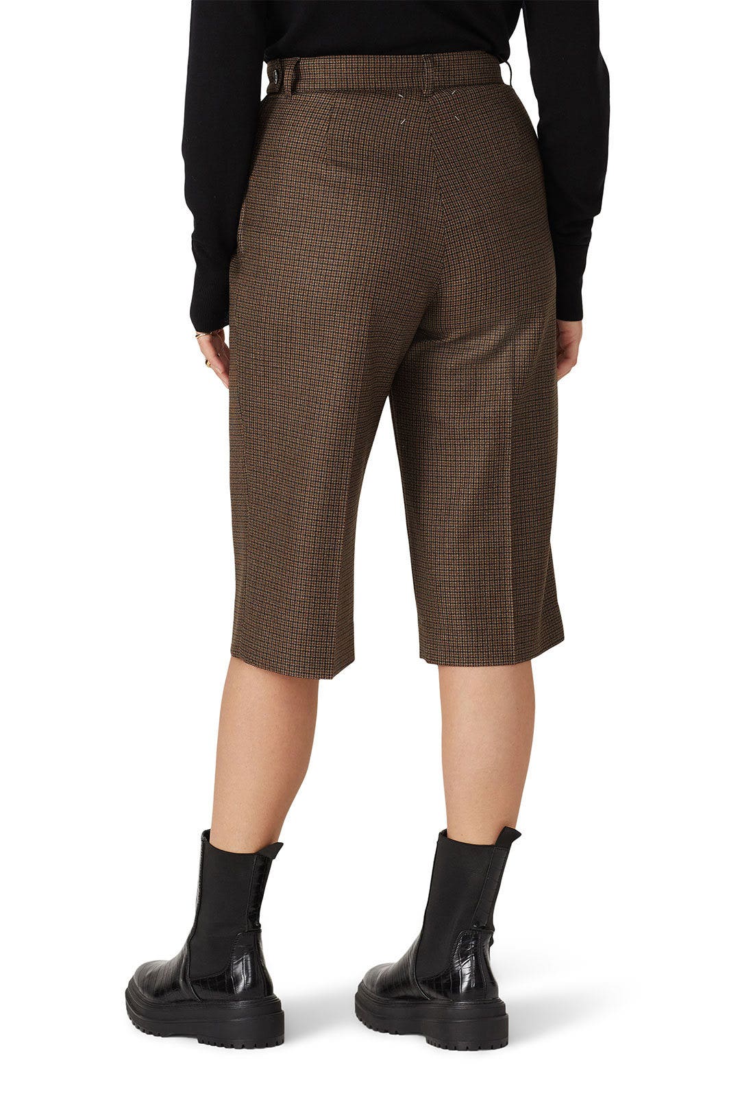 Brown Wool Culottes by Maison Margiela 7