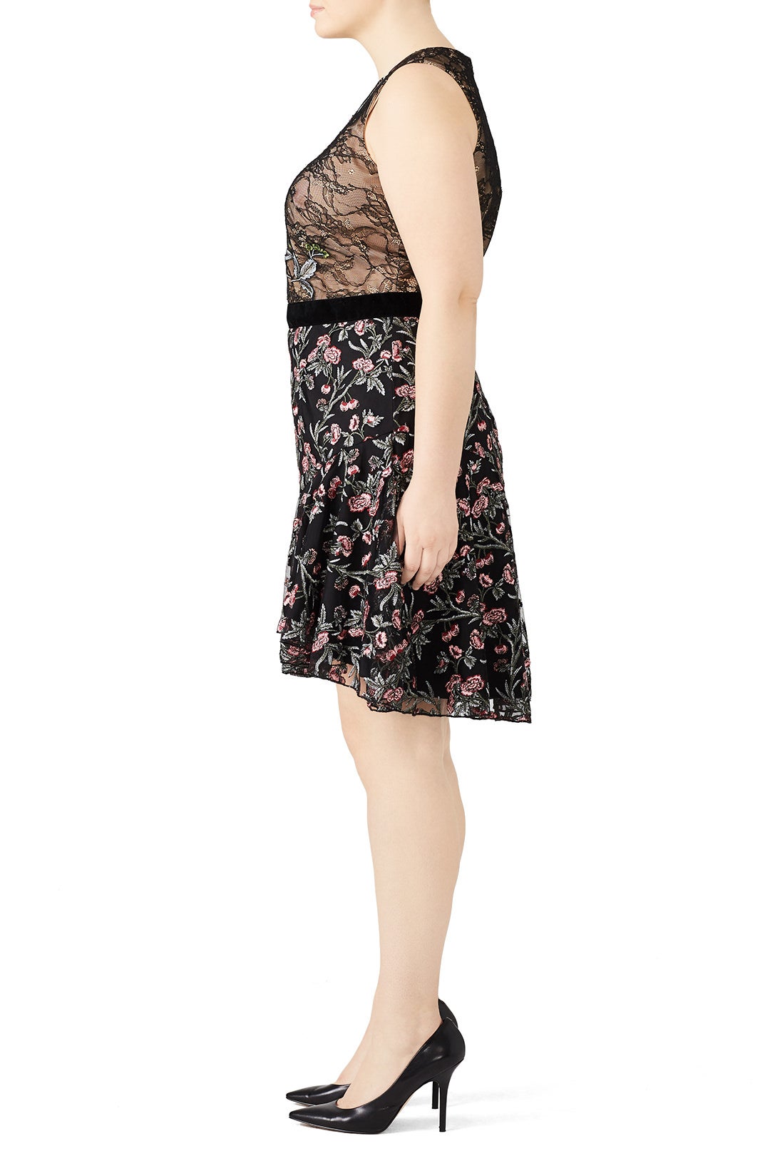 Floral Rose Dress by ML Monique Lhuillier 6