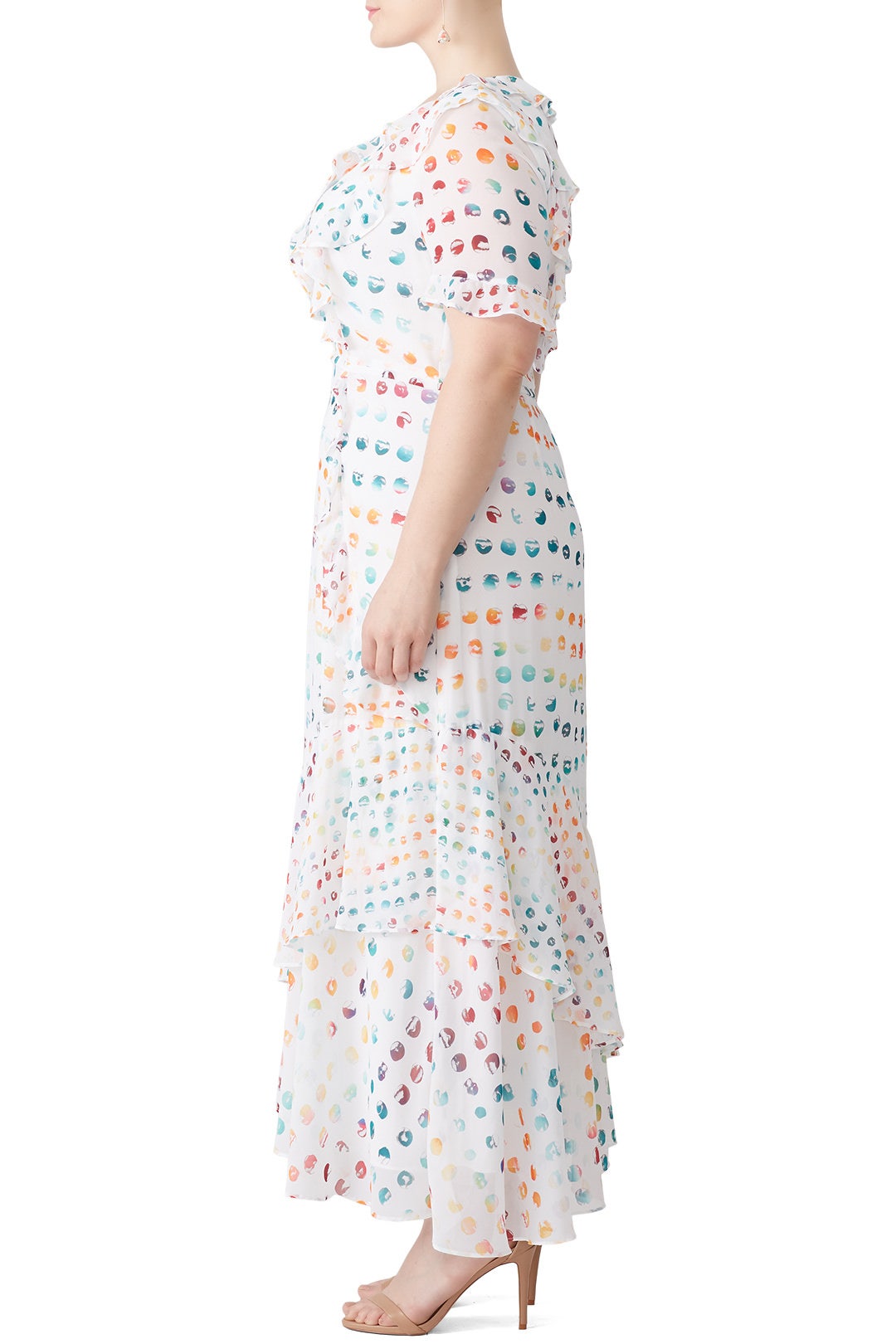 Multi Polka Dot Maxi by ML Monique Lhuillier 6