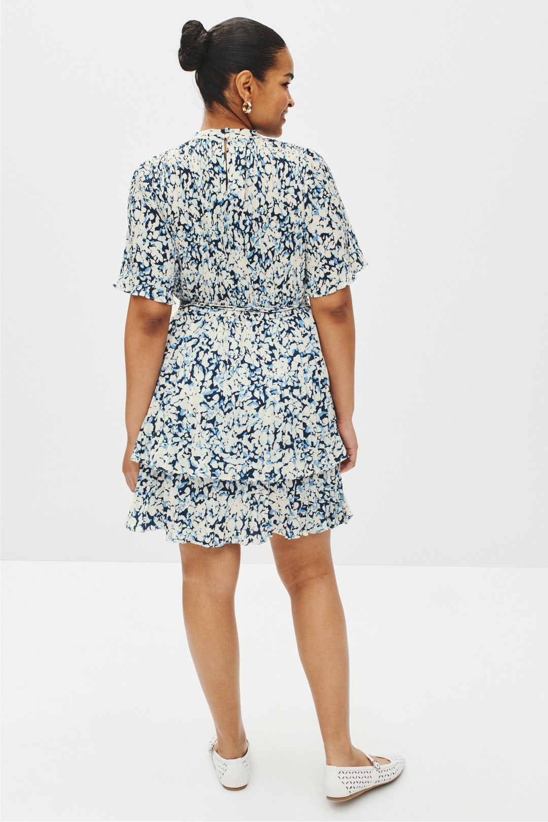 Tiered Pleated Mini Dress by Derek Lam 10 Crosby x RTR 7