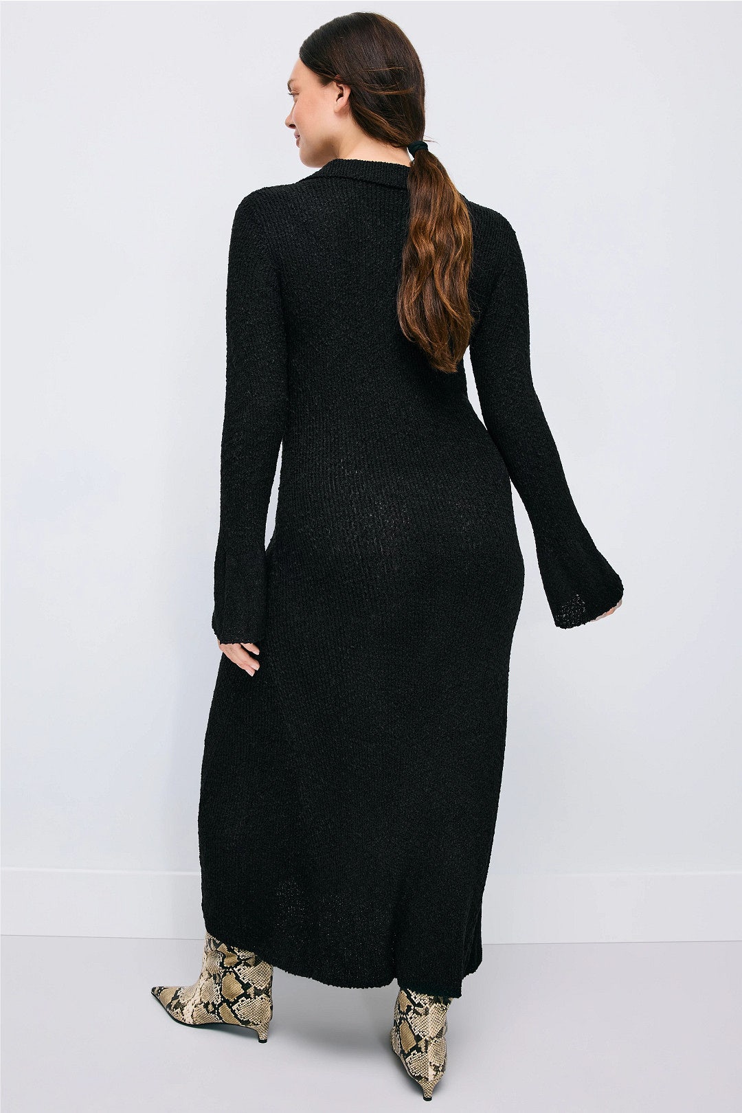Unbound Knit Shirt Dress by THIRD FORM 7
