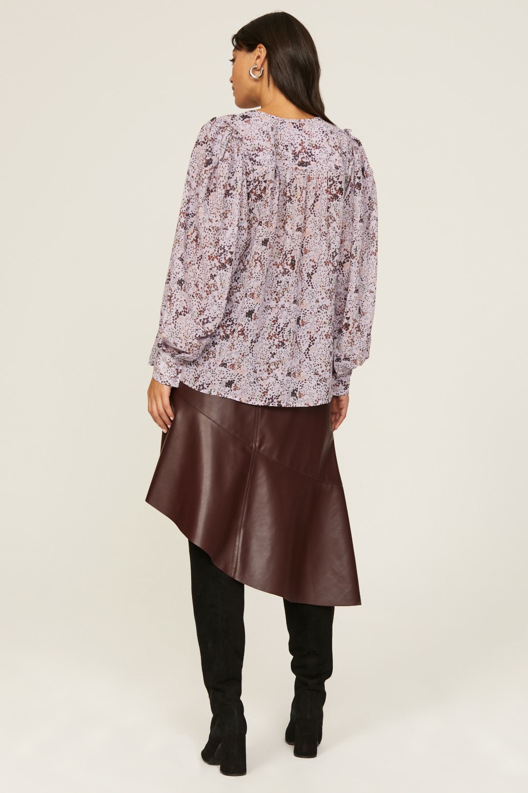 Floral Tie Neck Top by Derek Lam 10 Crosby x RTR 7