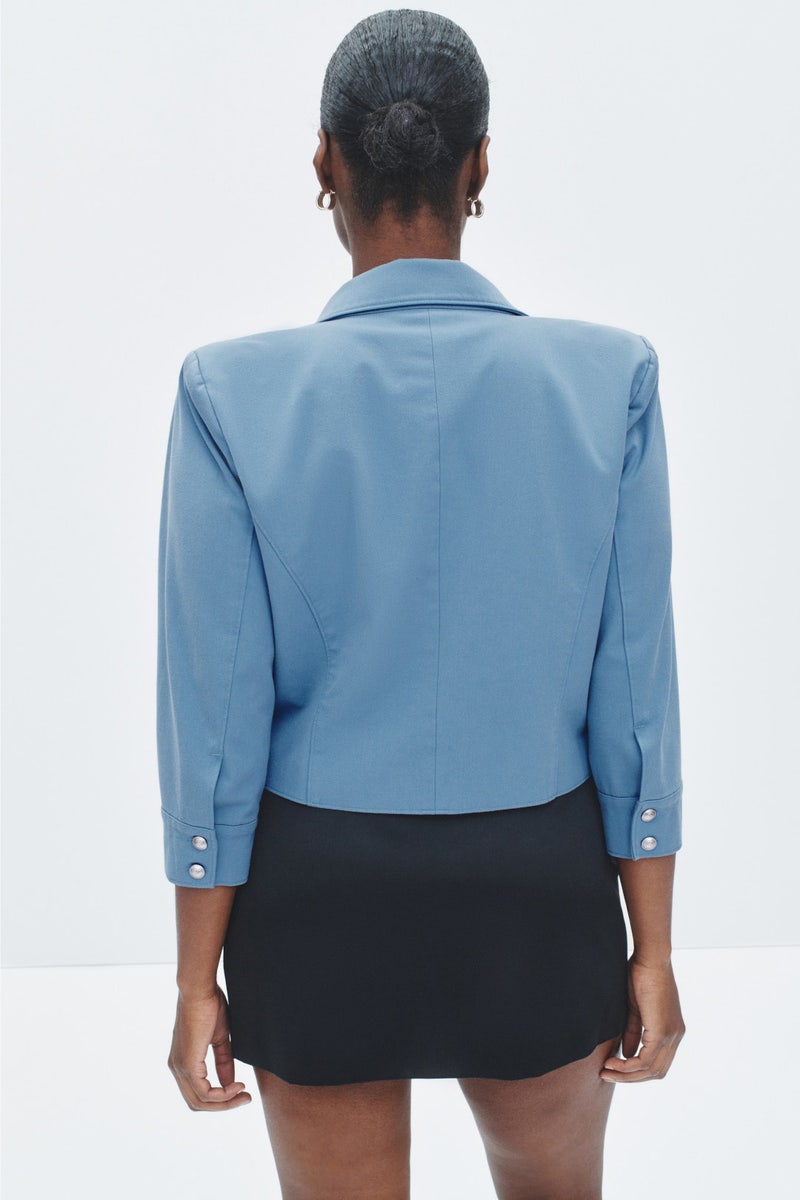Kumi Cropped Fitted Jacket by L'agence - Photo 7