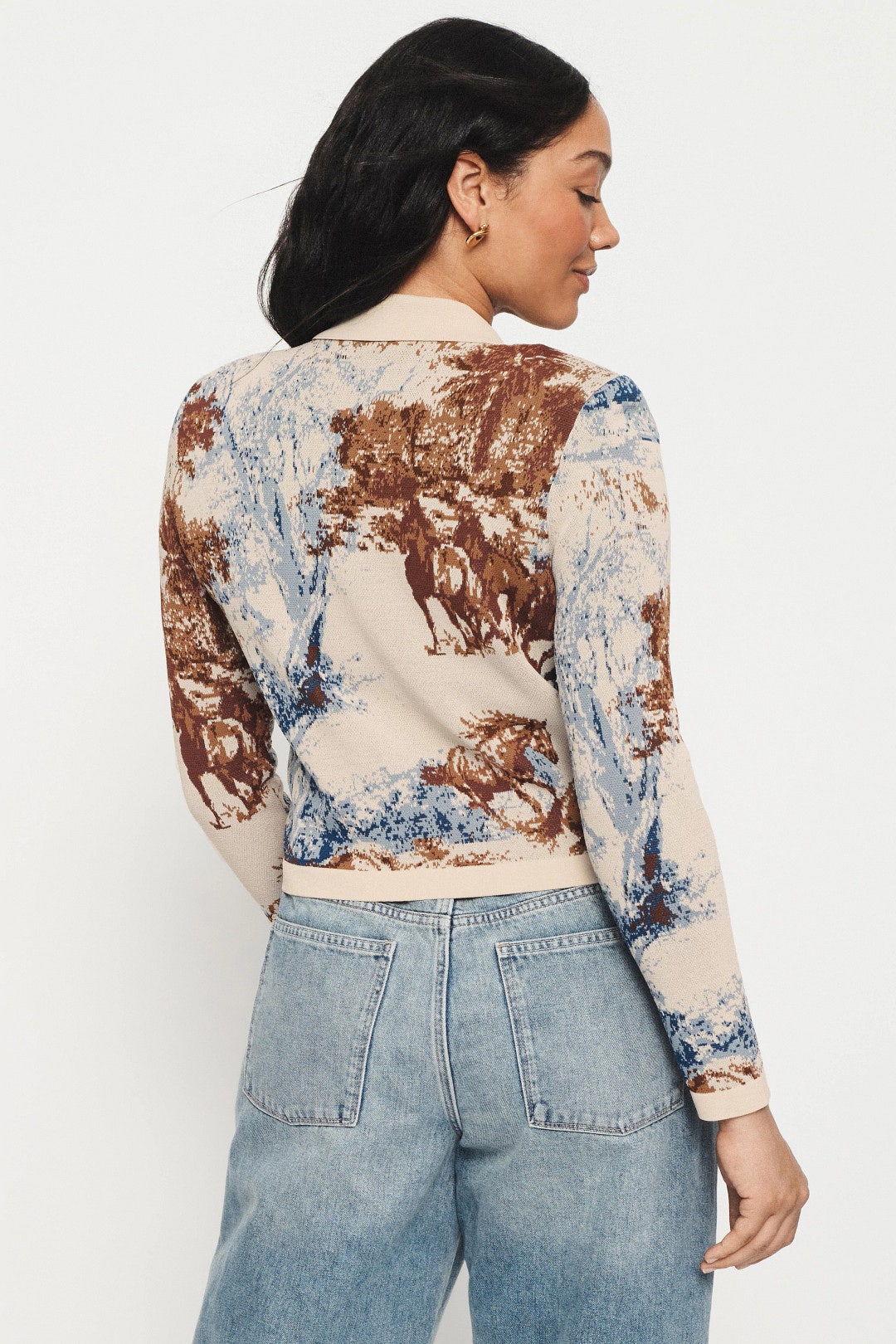 Osiris Jacquard Collared Cardigan by L'agence 7