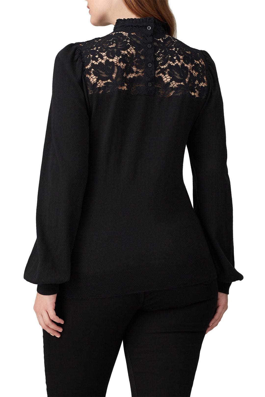 Black High Neck Sweater by Lauren Ralph Lauren 7