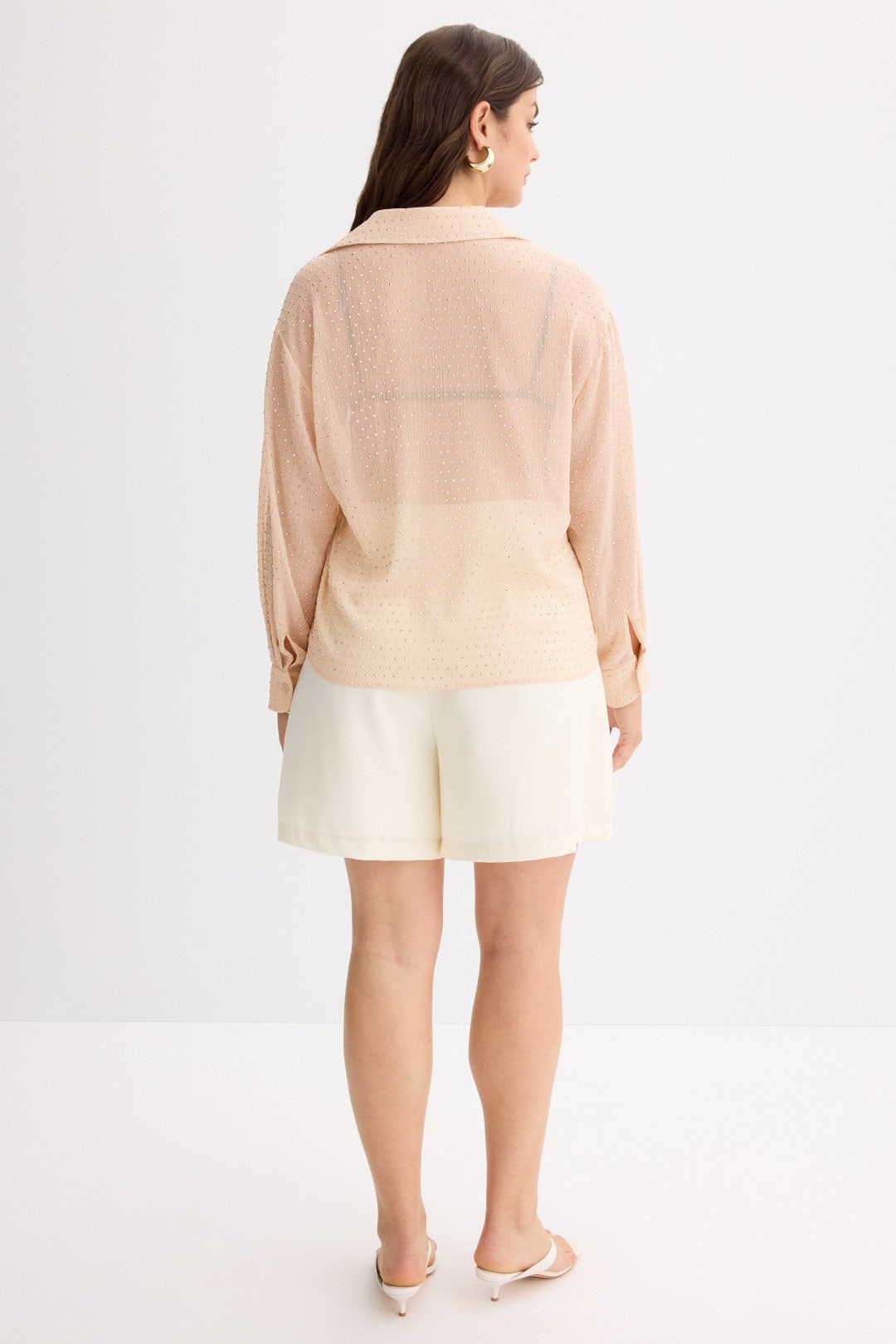 Sheer Rhinestone Top by Ronny Kobo x RTR 7
