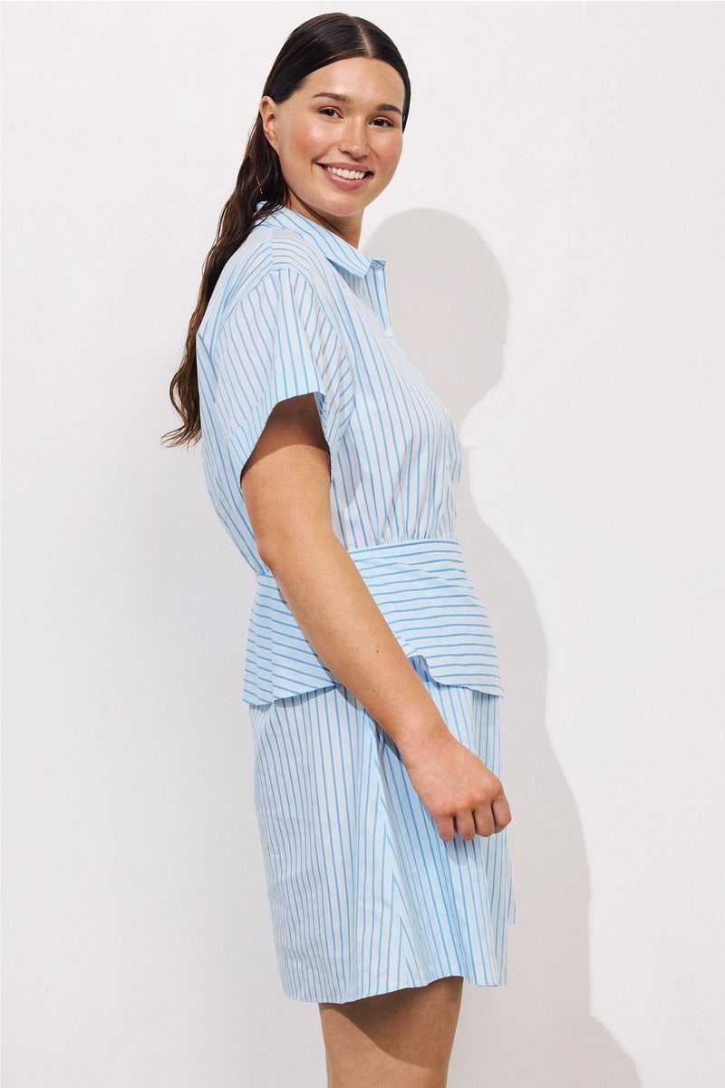 Short Sleeve Striped Day Dress by Polo Ralph Lauren | Rent the Runway