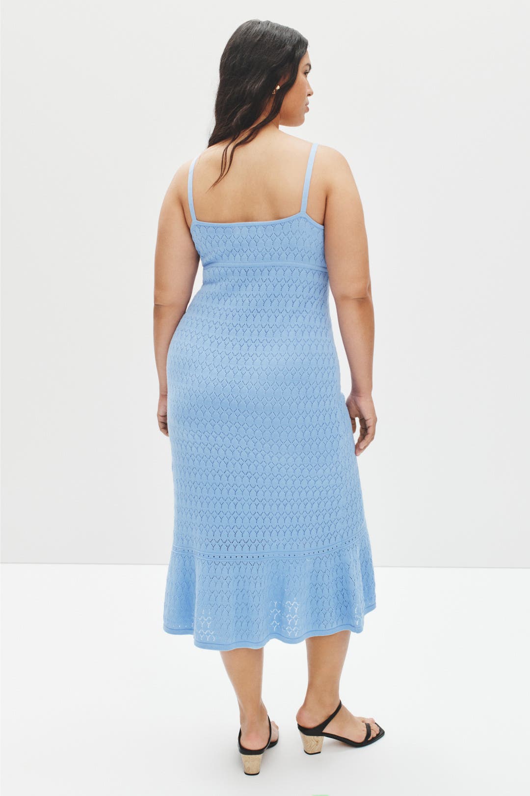 Crochet Flare Midi Dress by Derek Lam 10 Crosby x RTR | Rent the