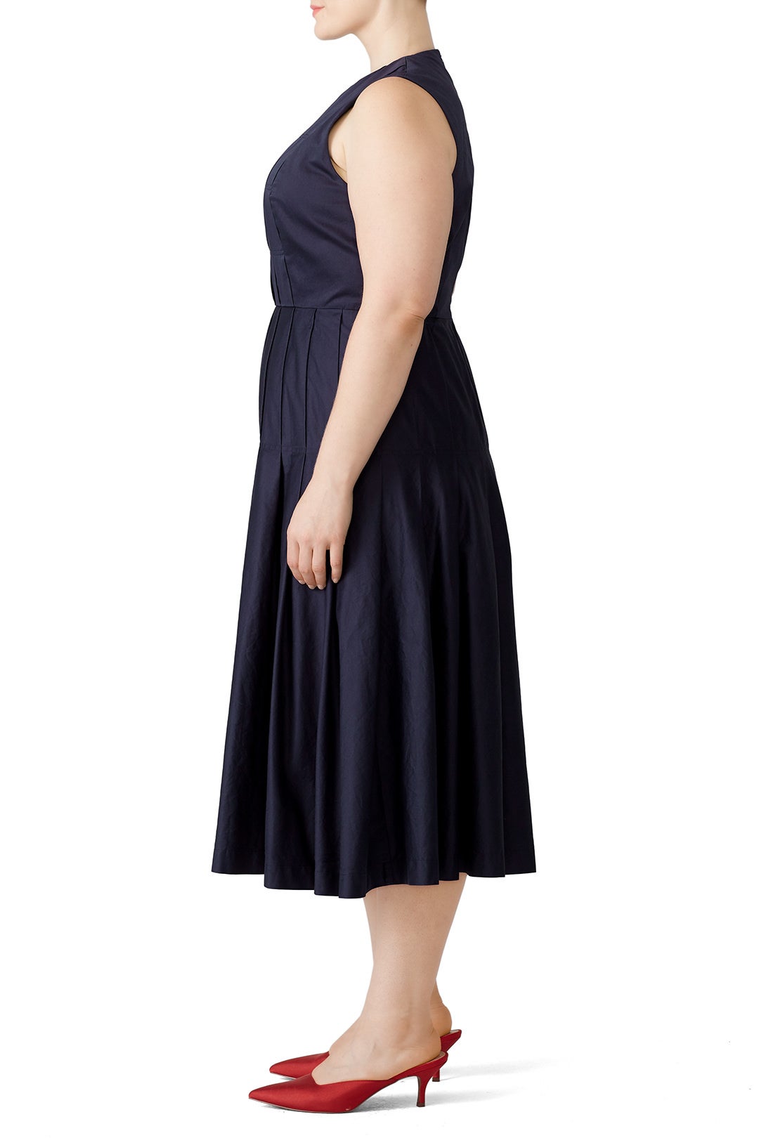 Navy Lianne Midi Dress by L.K. Bennett | Rent the Runway