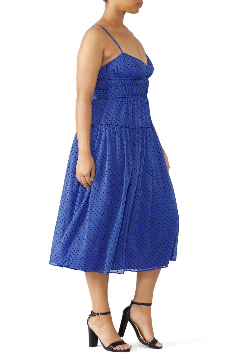 The Sorrento Structured Pleated Midi Dress