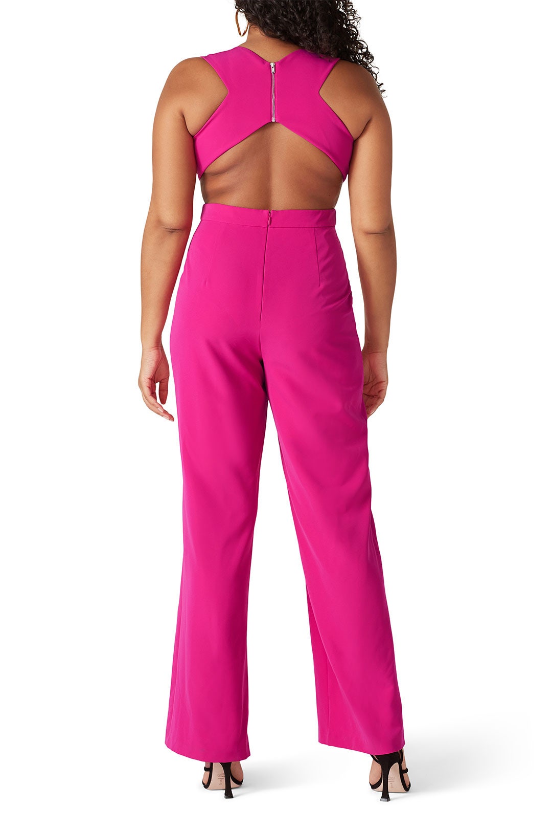 Plunging Crepe Jumpsuit by Aidan AIDAN MATTOX 7
