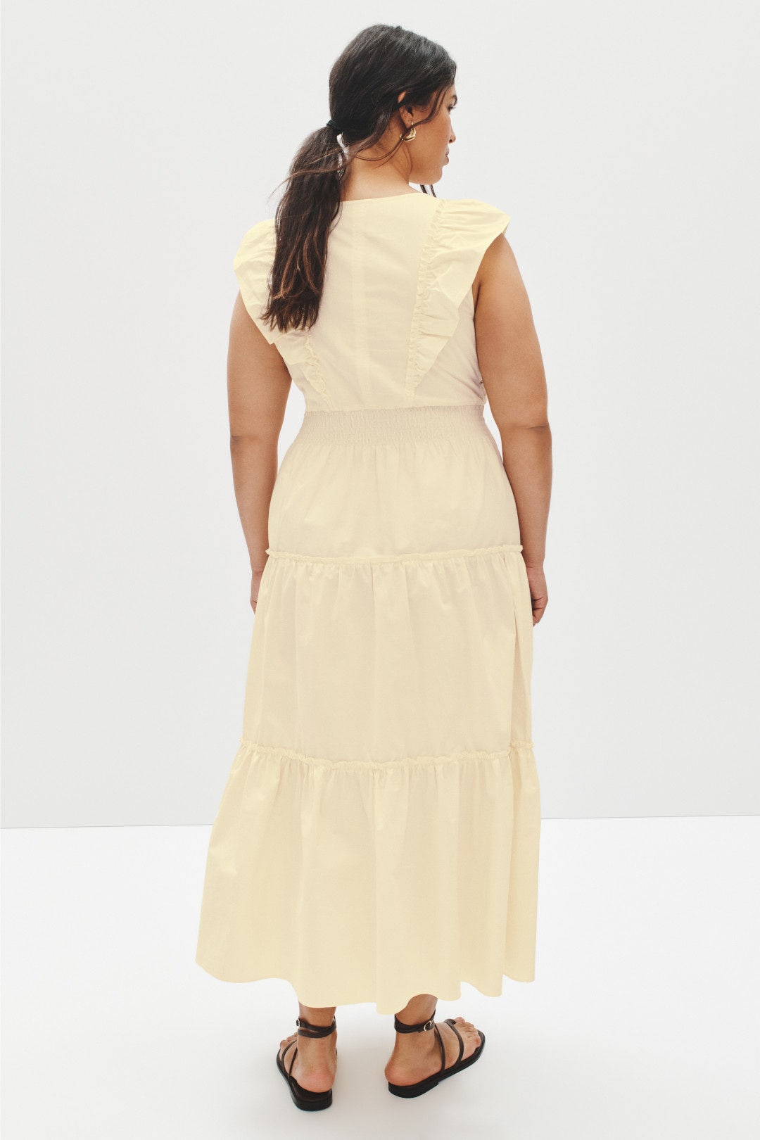 Tiered V-Neck Dress by Derek Lam 10 Crosby x RTR 7