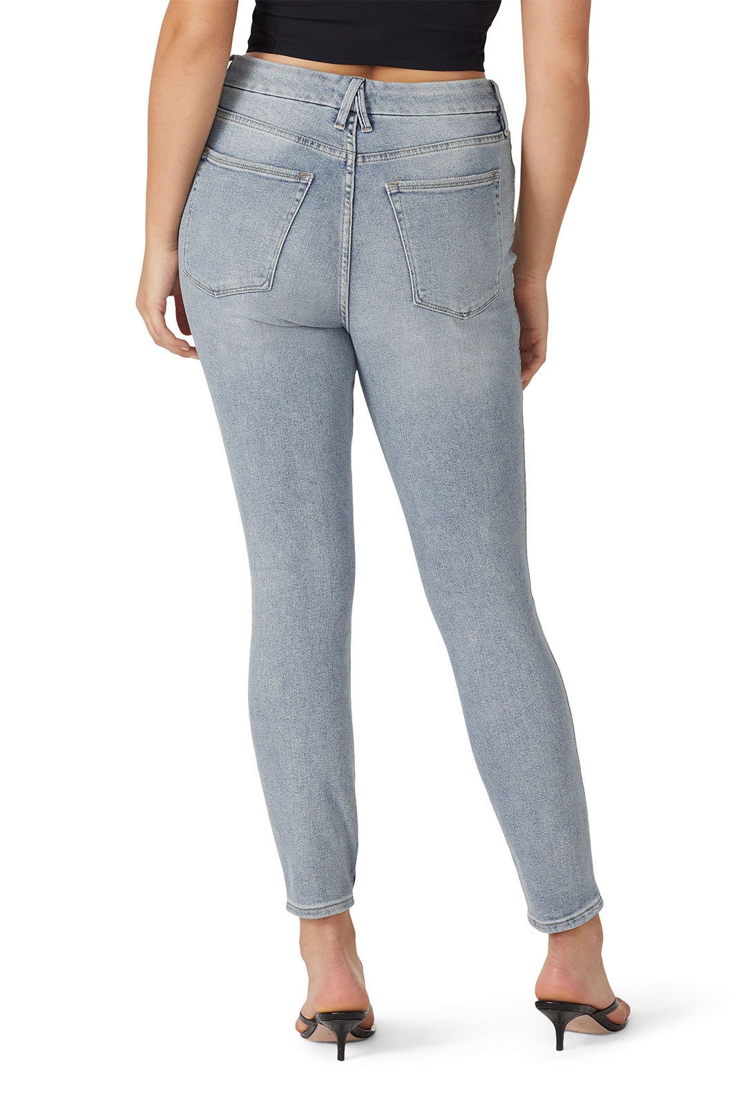 Good Curve Skinny Crossover Jeans by GOOD AMERICAN 7