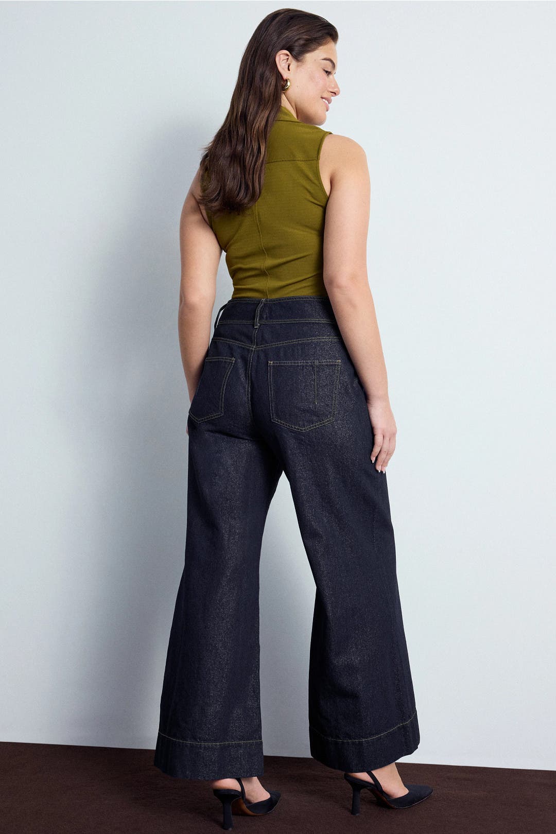 Sparkly Wide Leg Jeans by Derek Lam 10 Crosby x RTR | Rent the Runway