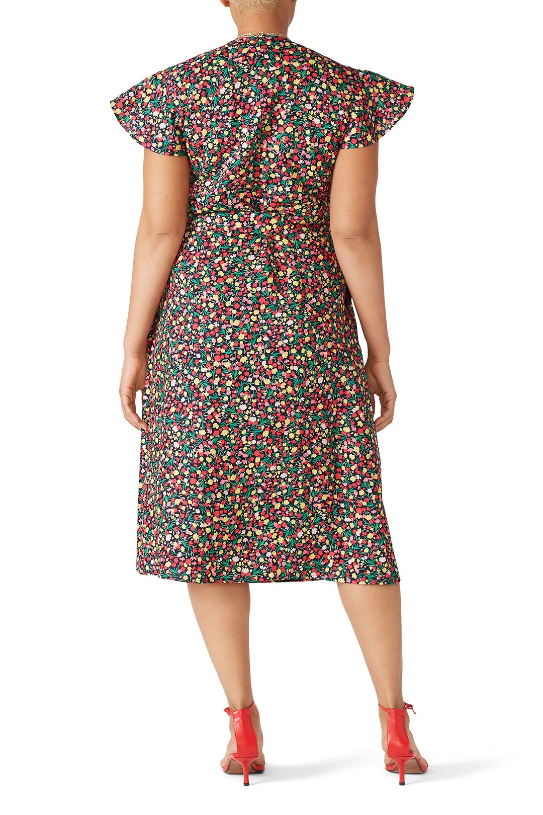 Multi Floral Linen Wrap Dress by Draper James 7