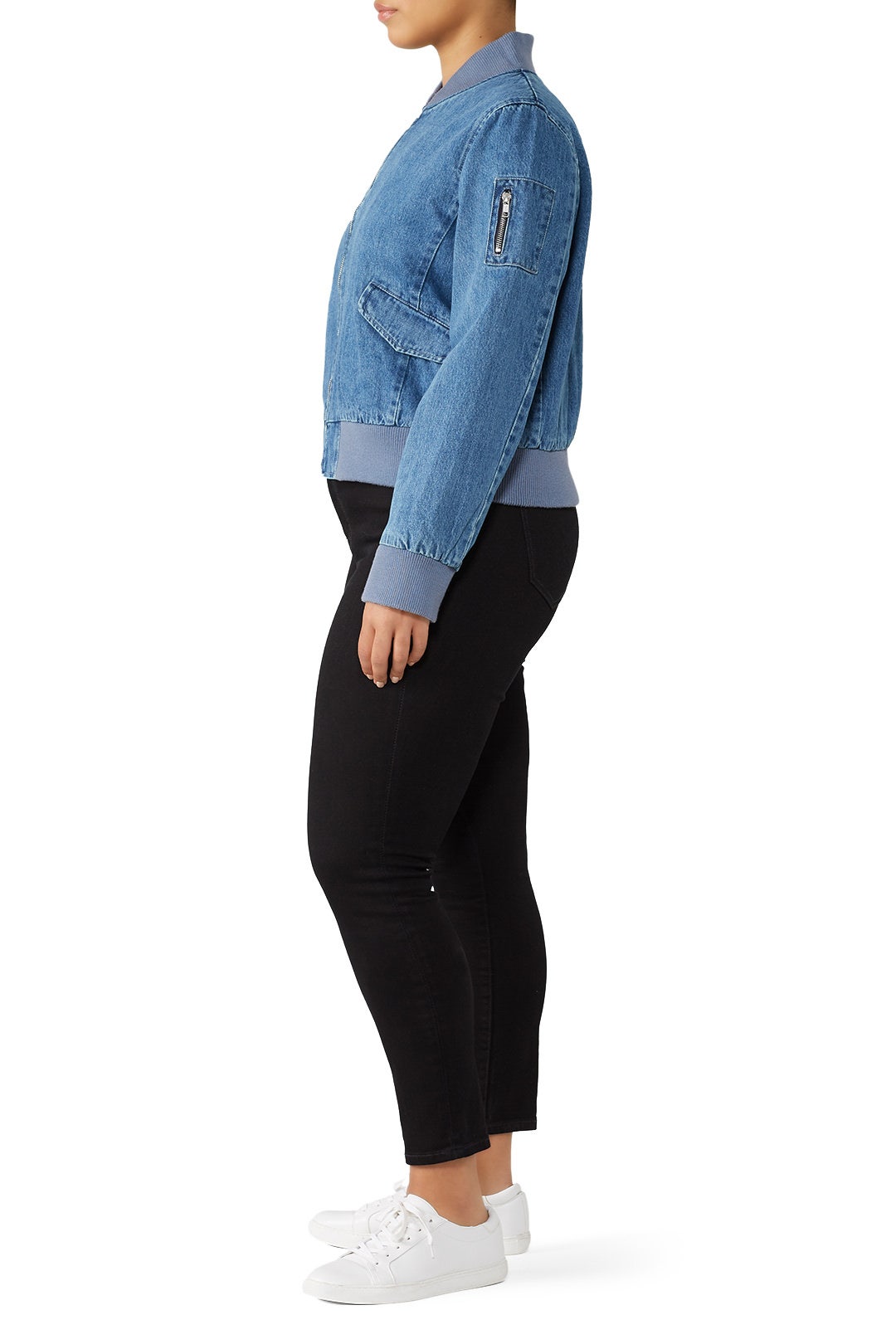 Star Denim Bomber Jacket by Samantha Sipos 6