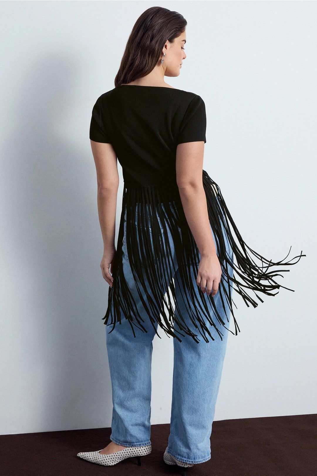 Short Sleeve Fringe Sweater by Toccin 7