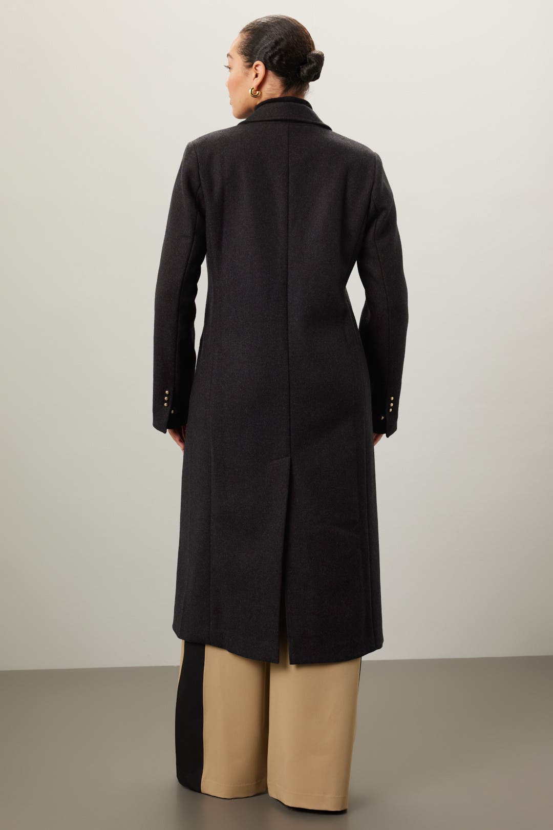 Black Wool Coat by Esteban Cortazar x RTR | Rent the Runway