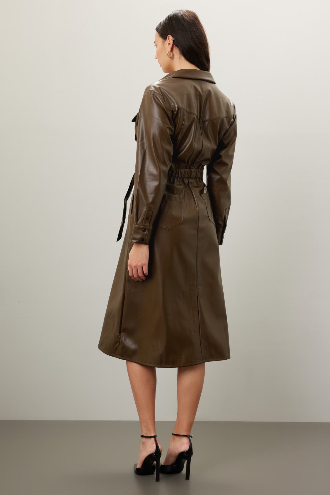 Green Faux Leather Dress by Marissa Webb x RTR | Rent the Runway