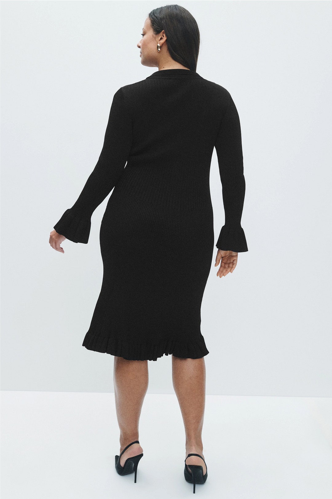 Hallie Knit Midi Dress by Hervé Léger 7
